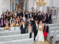 Gruppebillede fra bryllup i Villingerød kirke